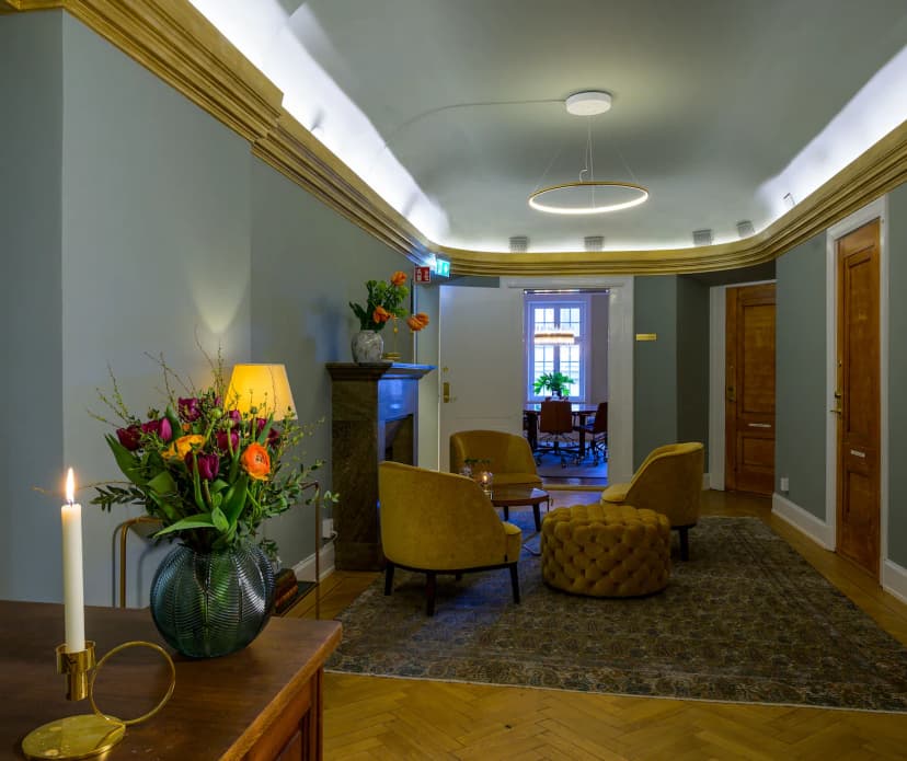 Beautiful office with balcony overlooking Dramaten